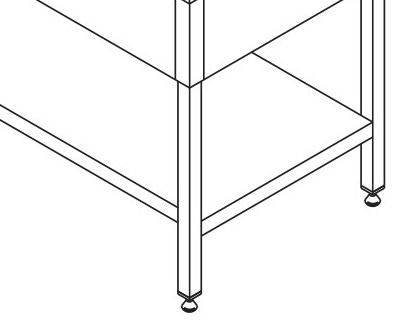 Table lave-vaisselle - 210 x 70 cm - avec 2 éviers et dosseret - incl étagère de rangement – Maxima 09394091