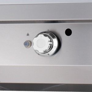 Heavy Duty plaque de gril - demi-rainuré - unité double - 70 cm de profondeur - gaz – Maxima 09395990