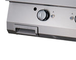 Premium plaque de gril - chrome demi-rainuré - unité double - profondeur 90 cm - gaz – Maxima 09398572