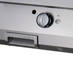 Premium plaque de gril - chrome demi-rainuré - unité double - profondeur 90 cm - électrique – Maxima 09398587