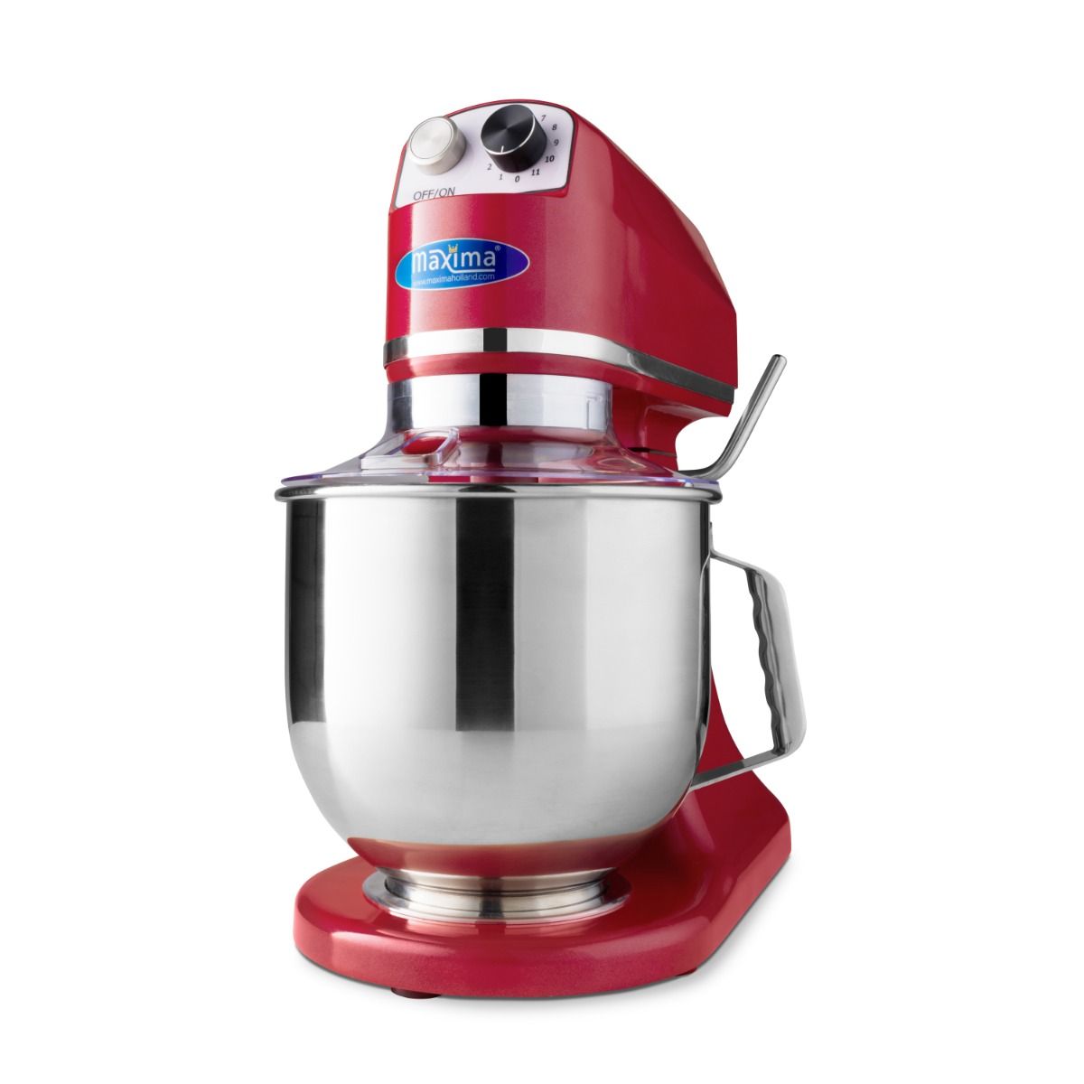 Mixer planétaire - 7 L - jusqu'à  2kg de pâte - rouge framboise – Maxima 09360760