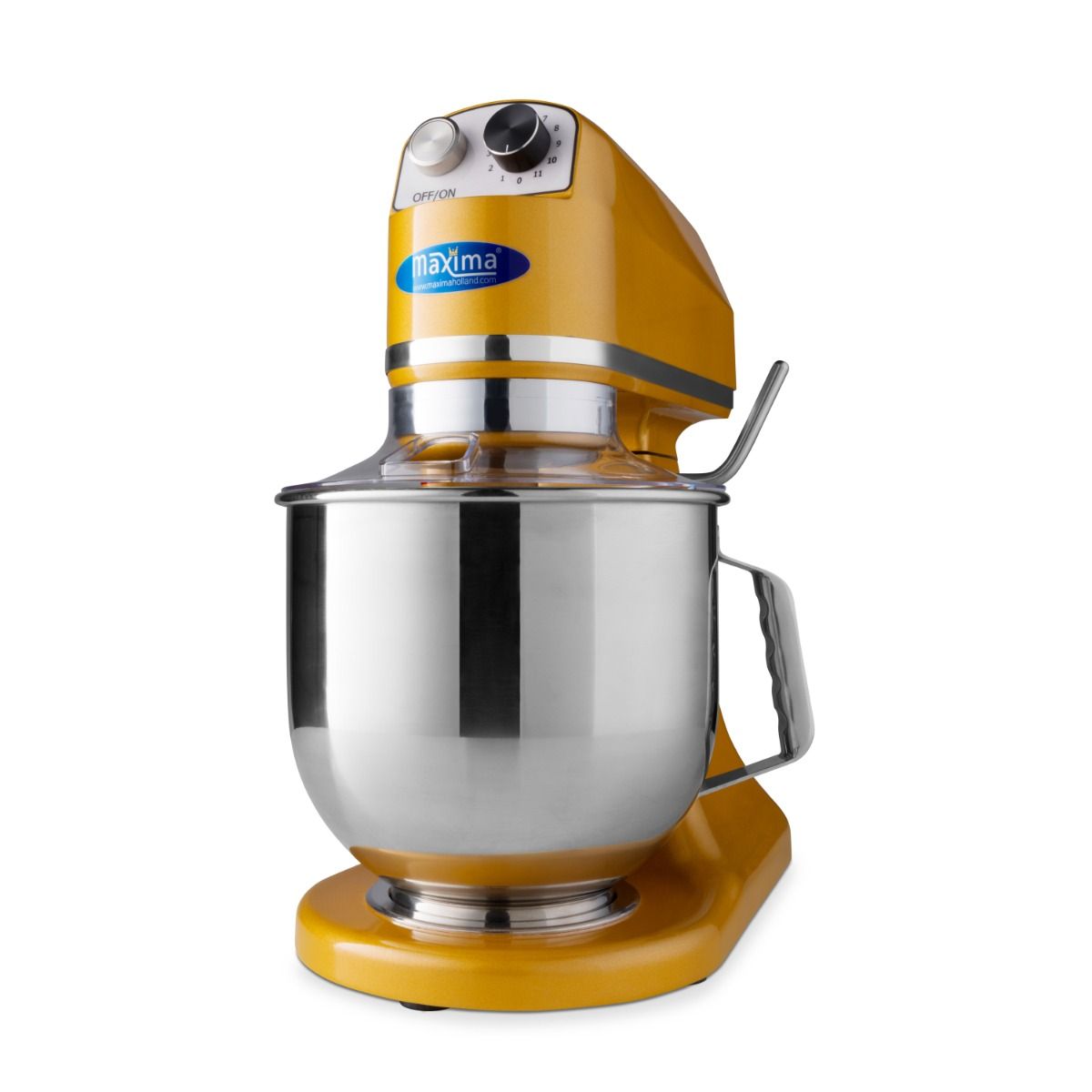 Mixer planétaire - 7 L - jusqu'à 2 kg de pâte - or – Maxima 09360765
