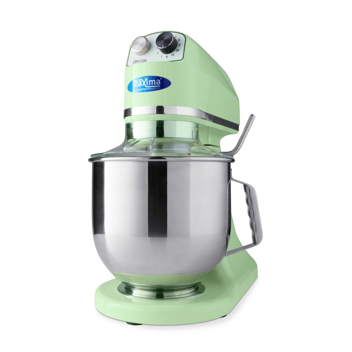 Mixer planétaire - 7 L - jusqu'à 2 kg de pâte - vert – Maxima 09300153