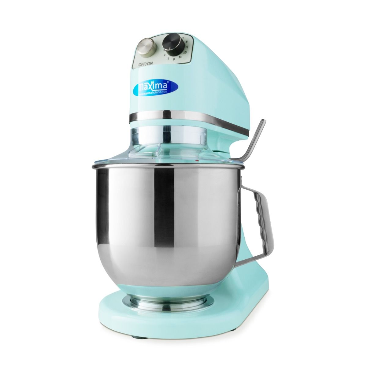 Mixer planétaire - 7 L - jusqu'à 2 kg de pâte - bleu – Maxima 09300152