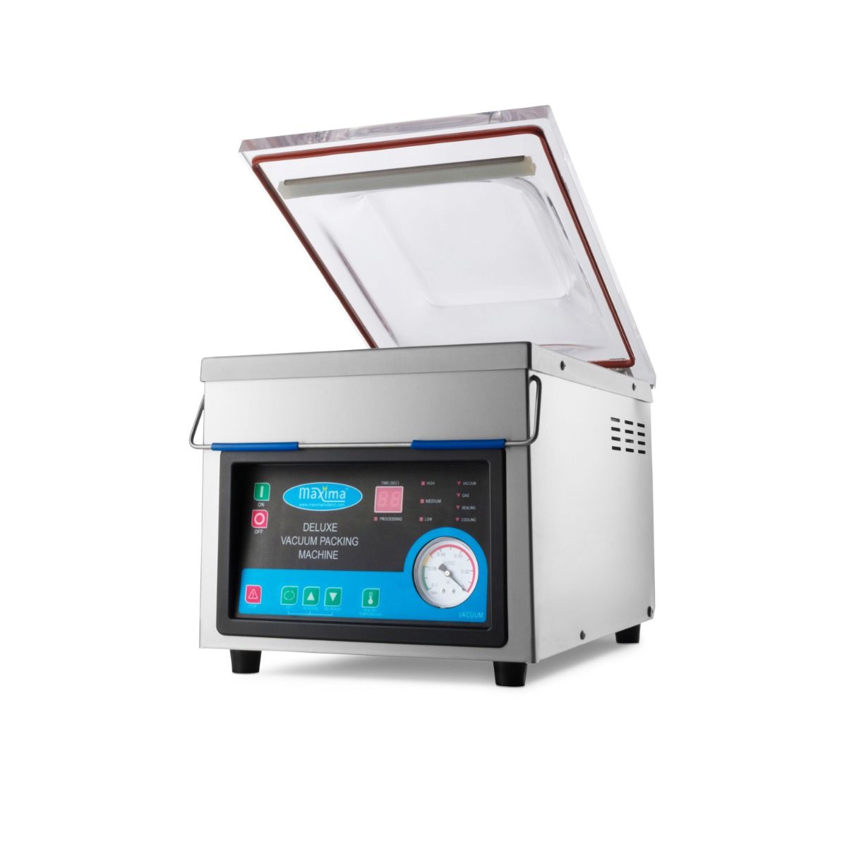 Machine à emballer sous vide - joint 26 cm - W28 x D38,5 x H9 cm chambre – Maxima 09300216