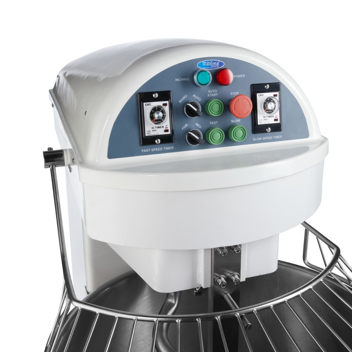 Pétrin à spirale / pétrin à pâte - 130 L - 80 kg de pâte - 2 vitesses - 400V – Maxima 09361130