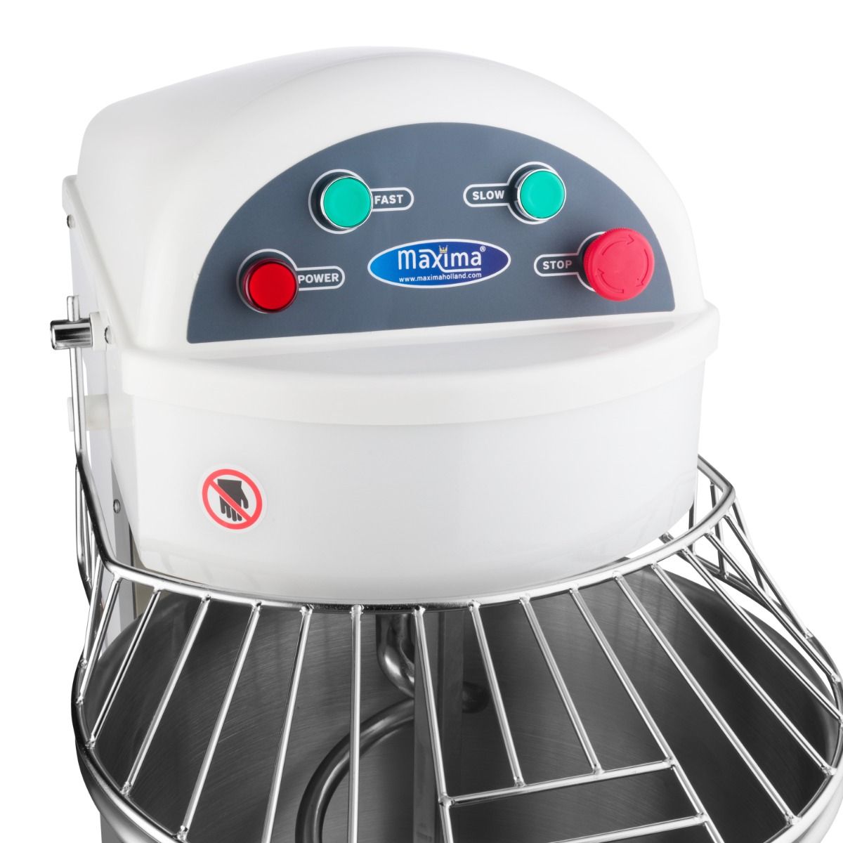 Pétrin à spirale / pétrin à pâte - 20 L - 13 kg de pâte - 2 vitesses – Maxima 09361020