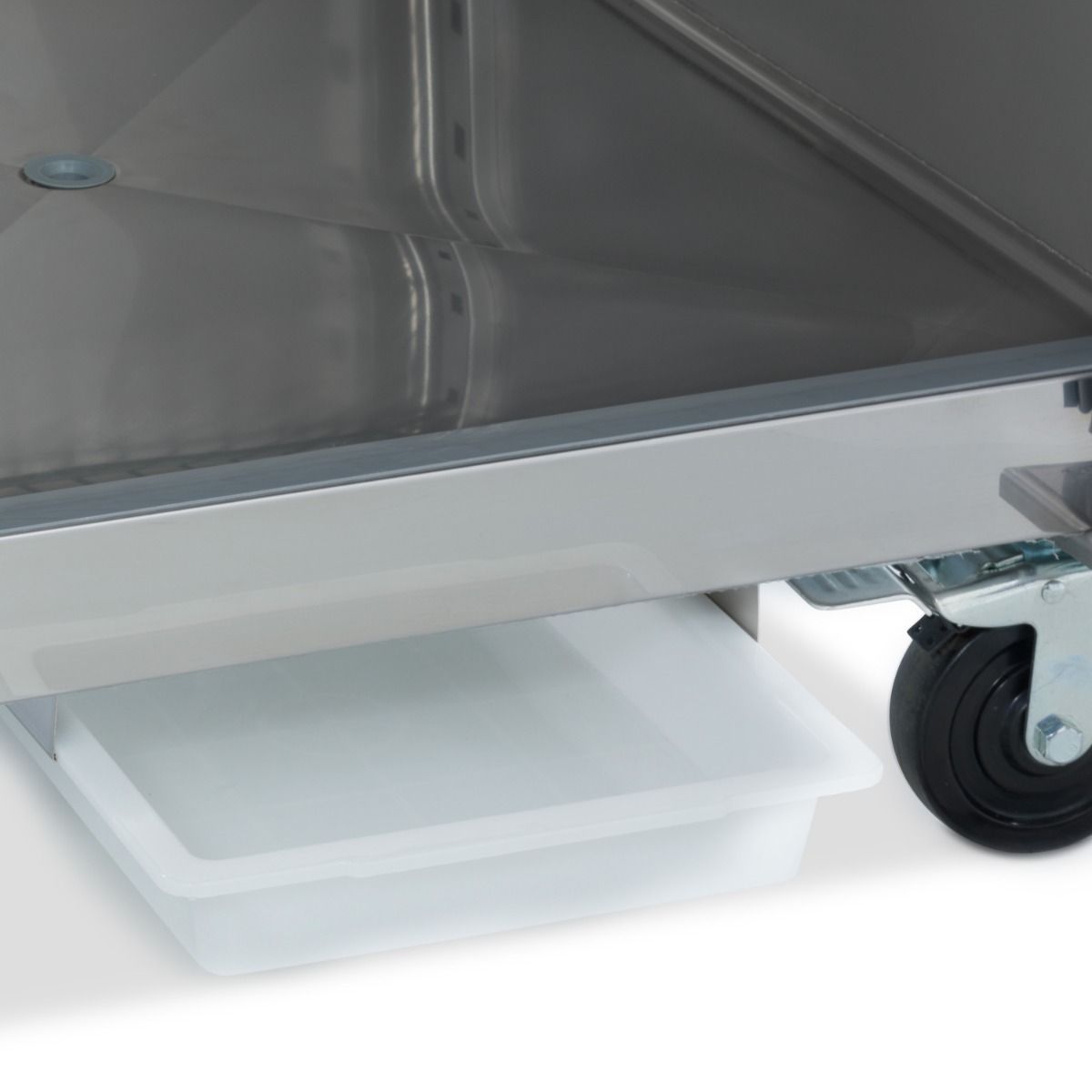 Réfrigérateur à poisson - 600 L - 7 conteneurs (60 x 40 cm) - sur roulettes - acier inoxydable – Maxima 09400002