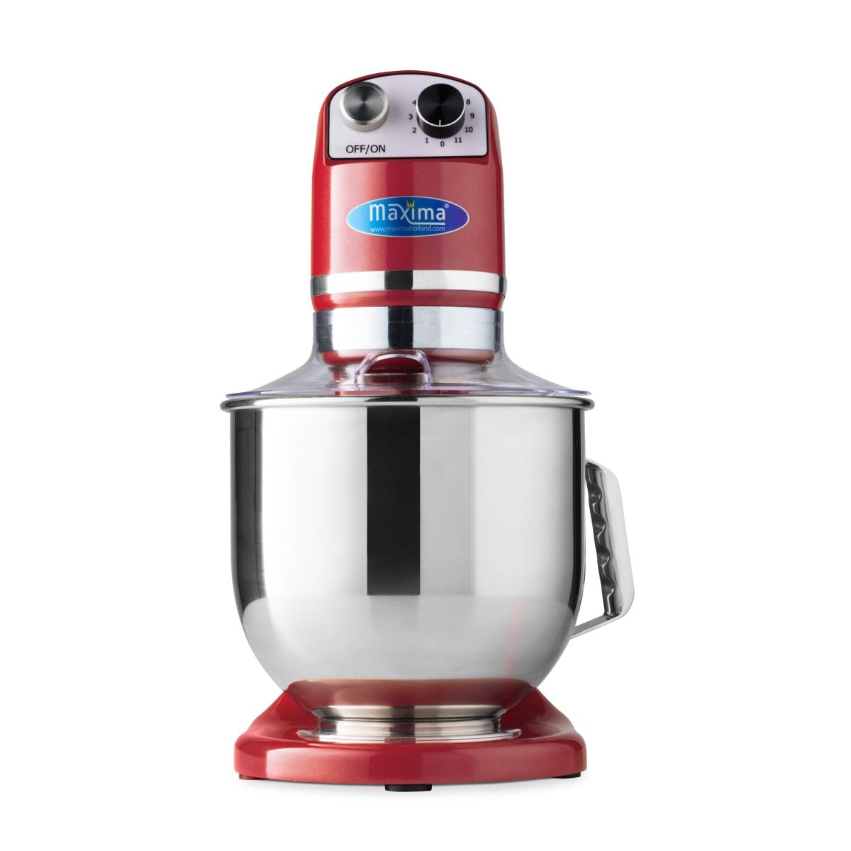 Mixer planétaire - 7 L - jusqu'à  2kg de pâte - rouge framboise – Maxima 09360760