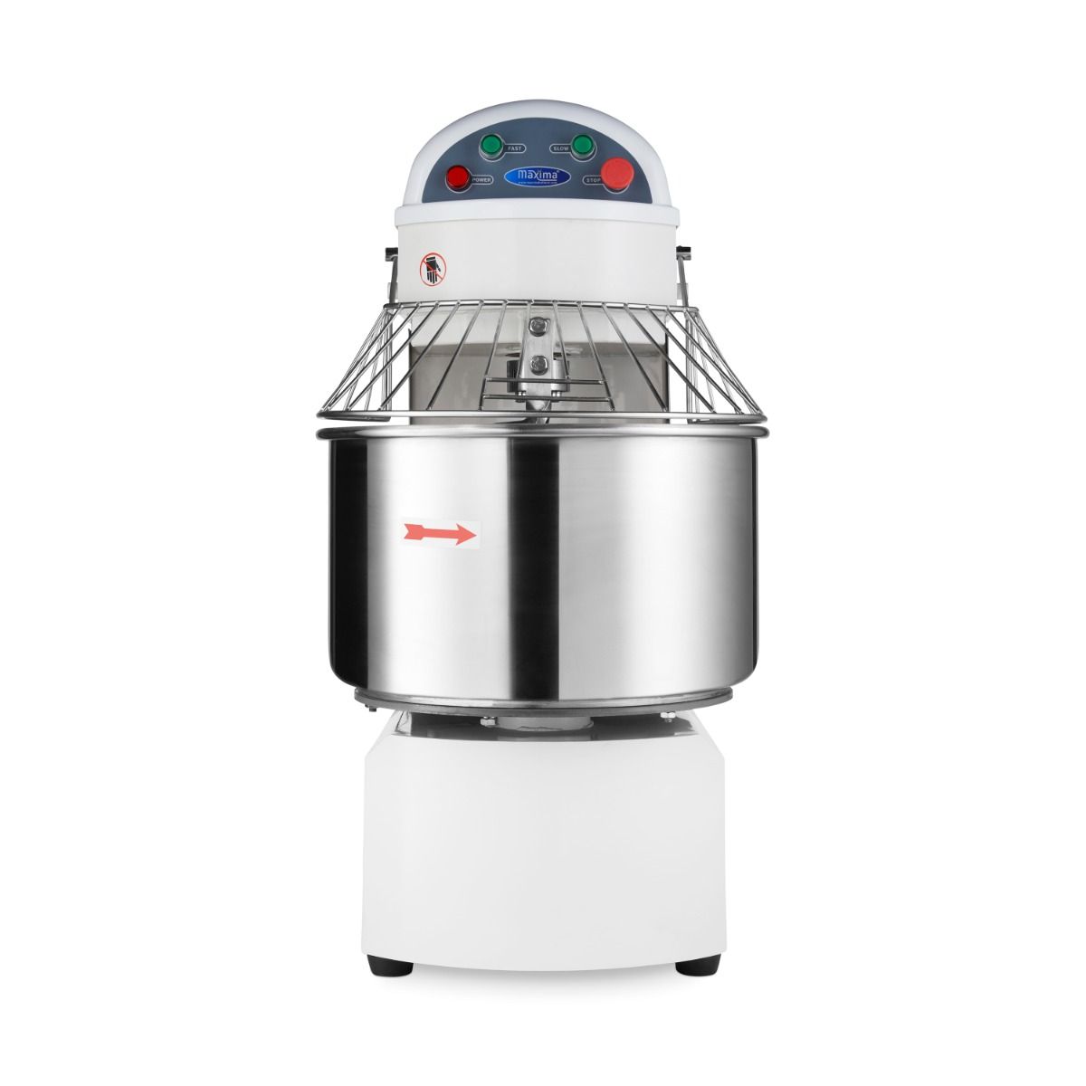 Pétrin à spirale / pétrin à pâte - 50 L - 32 kg de pâte - 2 vitesses – Maxima 09361050