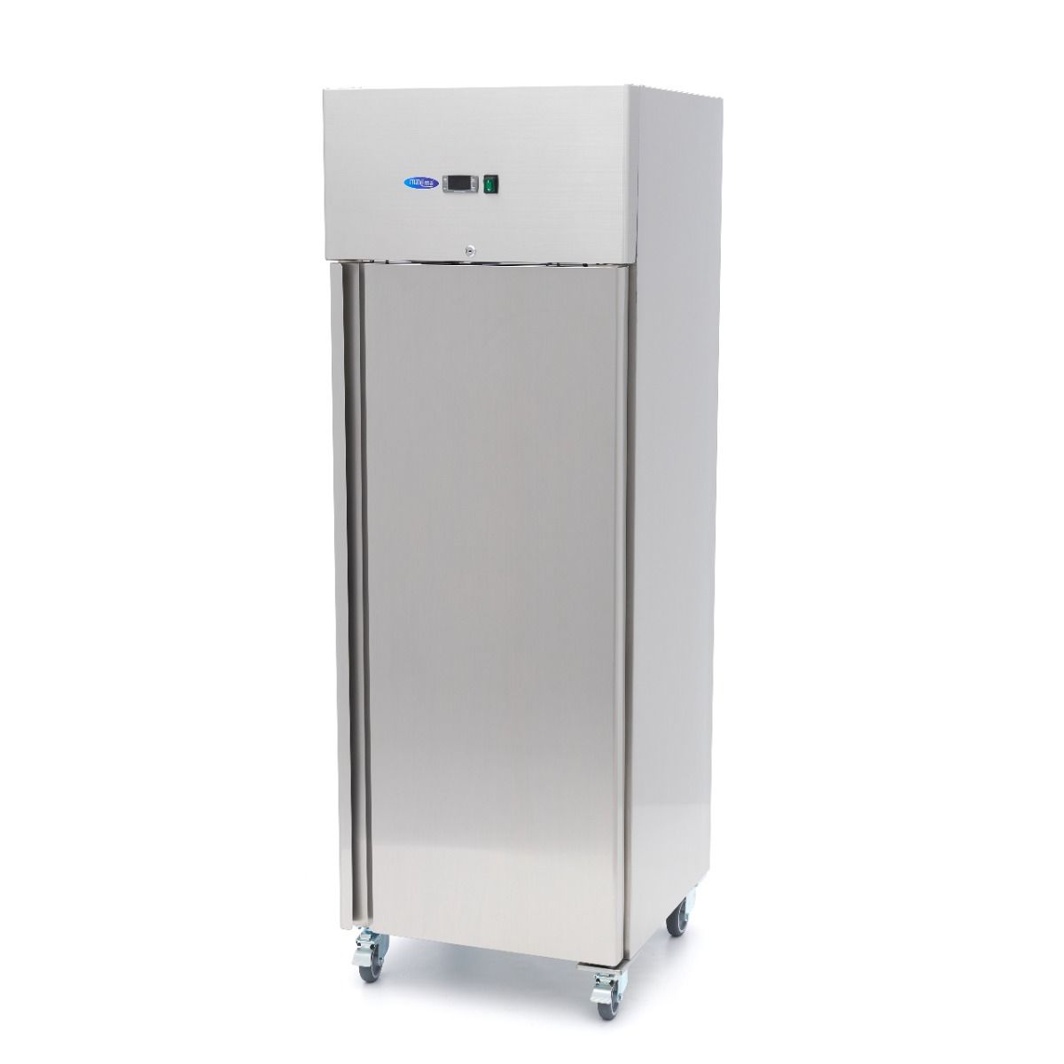 Réfrigérateur - 400 L - 3 étagères réglables (1/1 GN) - acier inoxydable - sur roulettes  – Maxima 09400131