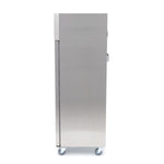 Réfrigérateur - 400 L - 3 étagères réglables (1/1 GN) - acier inoxydable - sur roulettes  – Maxima 09400131