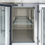Réfrigérateur de comptoir - 223 cm - 4 portes vitrées – Maxima 09400409