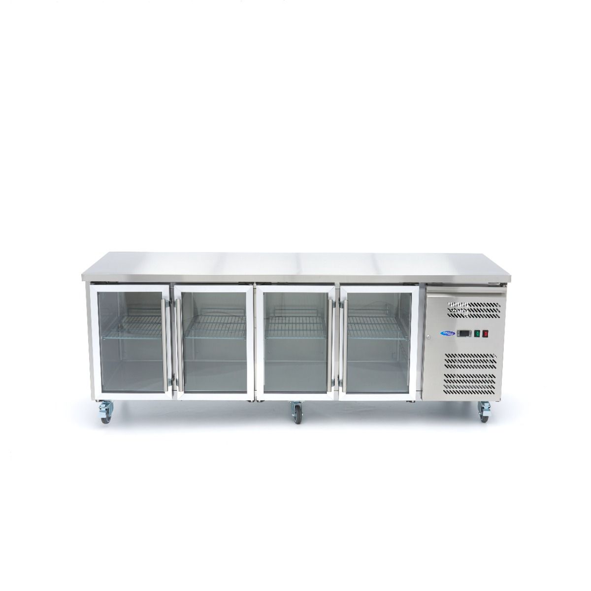 Réfrigérateur de comptoir - 223 cm - 4 portes vitrées – Maxima 09400409