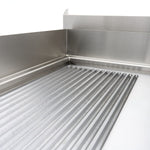 Plancha à induction 700 - lisse et rainurée - 10 000 W - double - avec support – Maxima 09371100