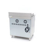Plancha à induction 700 - lisse et rainurée - 10 000 W - double - avec support – Maxima 09371100