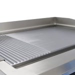 Plancha à induction 700 - lisse et rainurée - 5 000 W - double – Maxima 09371200