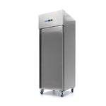 Réfrigérateur - 600 L - 3 étagères réglables (2/1 GN)  - acier inoxydable - sur roulettes – Maxima 09400003