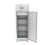 Congélateur - 400 L - 3 étagères réglables - acier inoxydable - sur roulettes – Maxima 09400136