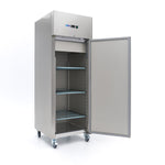 Congélateur - 400 L - 3 étagères réglables - acier inoxydable - sur roulettes – Maxima 09400136