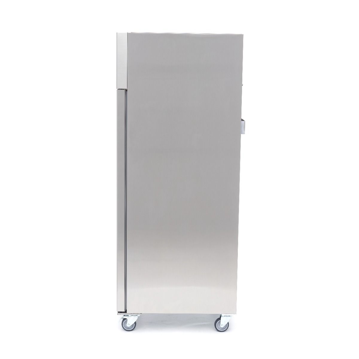 Réfrigérateur - 600 L - 3 étagères réglables (2/1 GN)  - acier inoxydable - sur roulettes – Maxima 09400003
