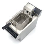 Friteuse - 8 L - 1 panier - induction - système de levage - avec robinet de vidange – Maxima 09371450