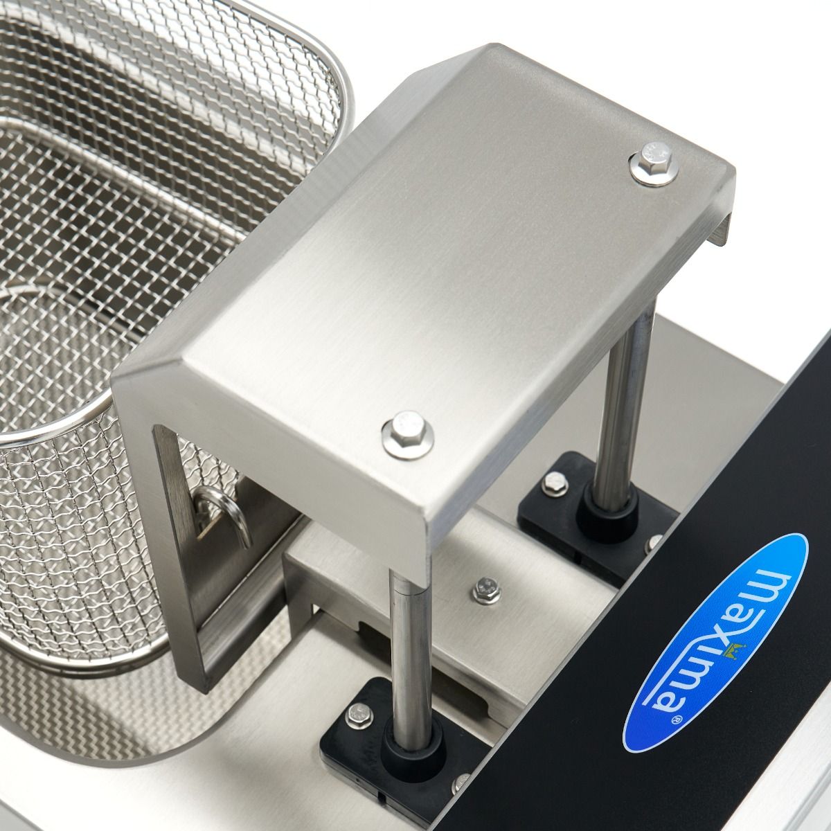 Friteuse - 8 L - 1 panier - induction - système de levage - avec robinet de vidange – Maxima 09371450