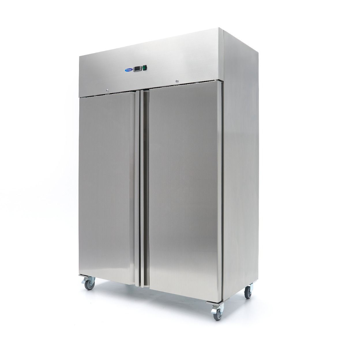 Réfrigérateur - 800 L - 6 étagères réglables - acier inoxydable - sur roulettes  – Maxima 09400042