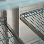 Réfrigérateur - 800 L - 6 étagères réglables - acier inoxydable - sur roulettes  – Maxima 09400042