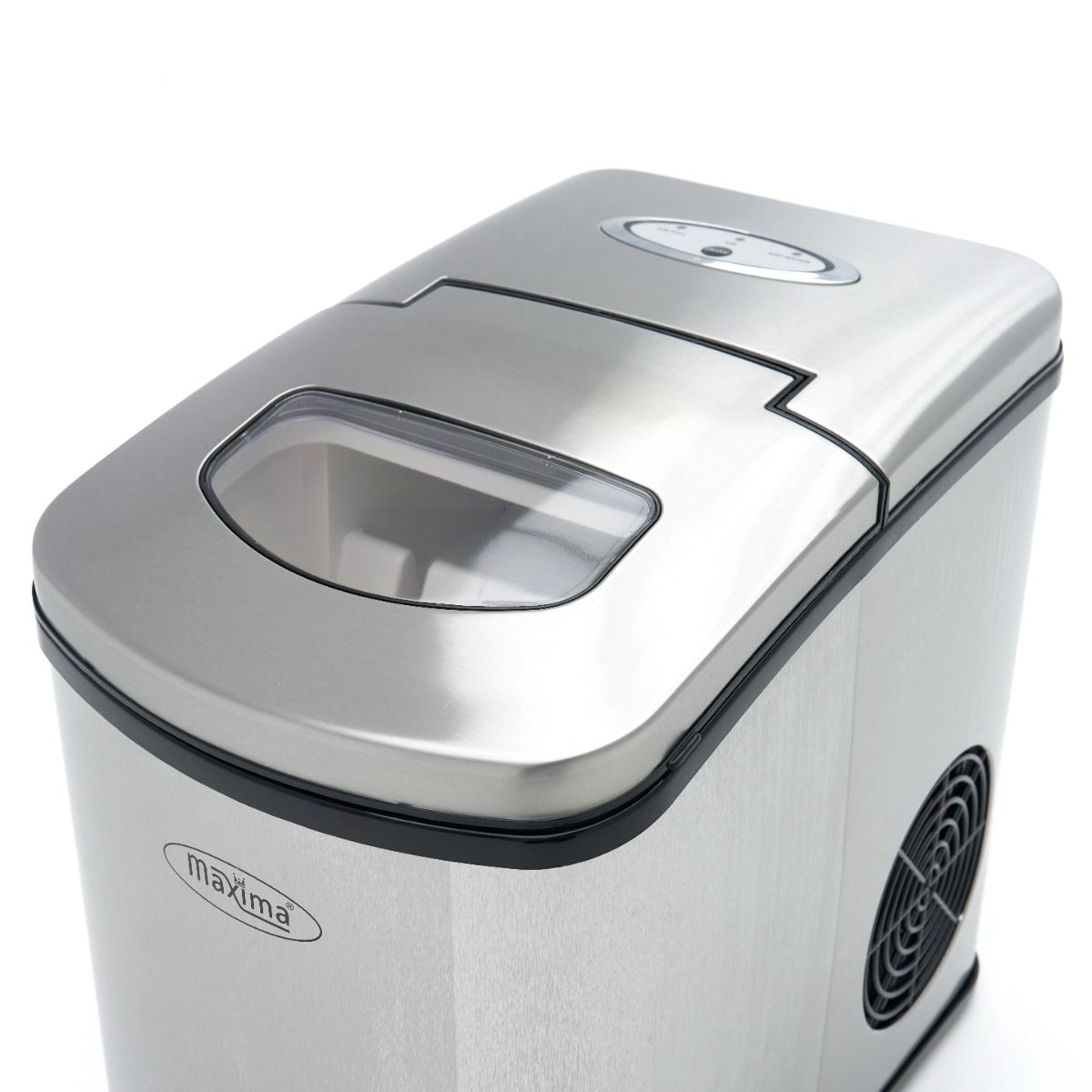 Machine à glaçons - 10-12 kg/jour - glaçons creux - refroidissement par air - argent – Maxima 09100500