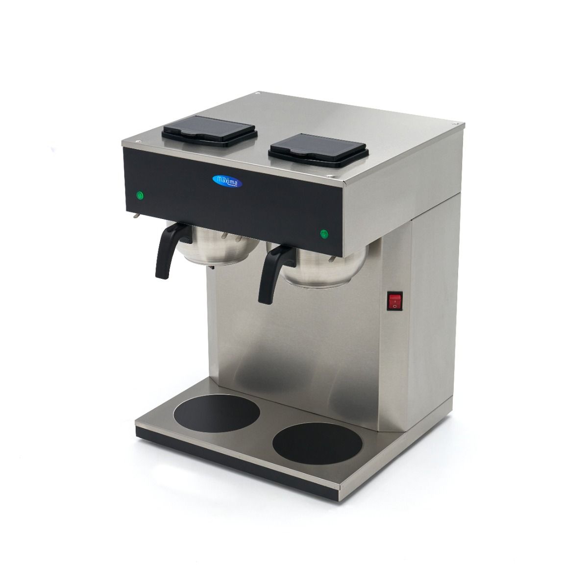 Cafetière filtre - Double - 2x 2 l - avec verseuse isotherme – Maxima 09365254