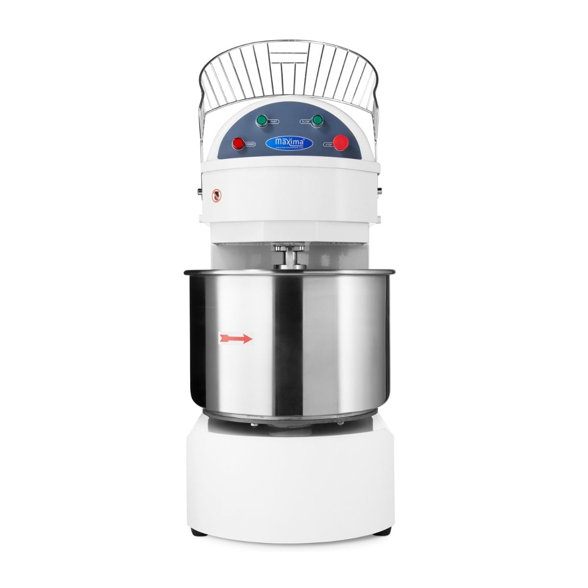 Pétrin à spirale / pétrin à pâte - 60 L - 38 kg de pâte - 2 vitesses - 400V – Maxima 09361060