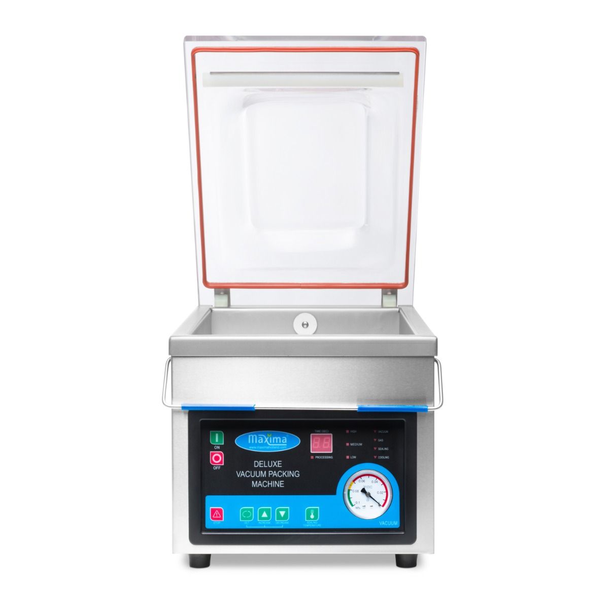 Machine à emballer sous vide - joint 26 cm - W28 x D38,5 x H9 cm chambre – Maxima 09300216