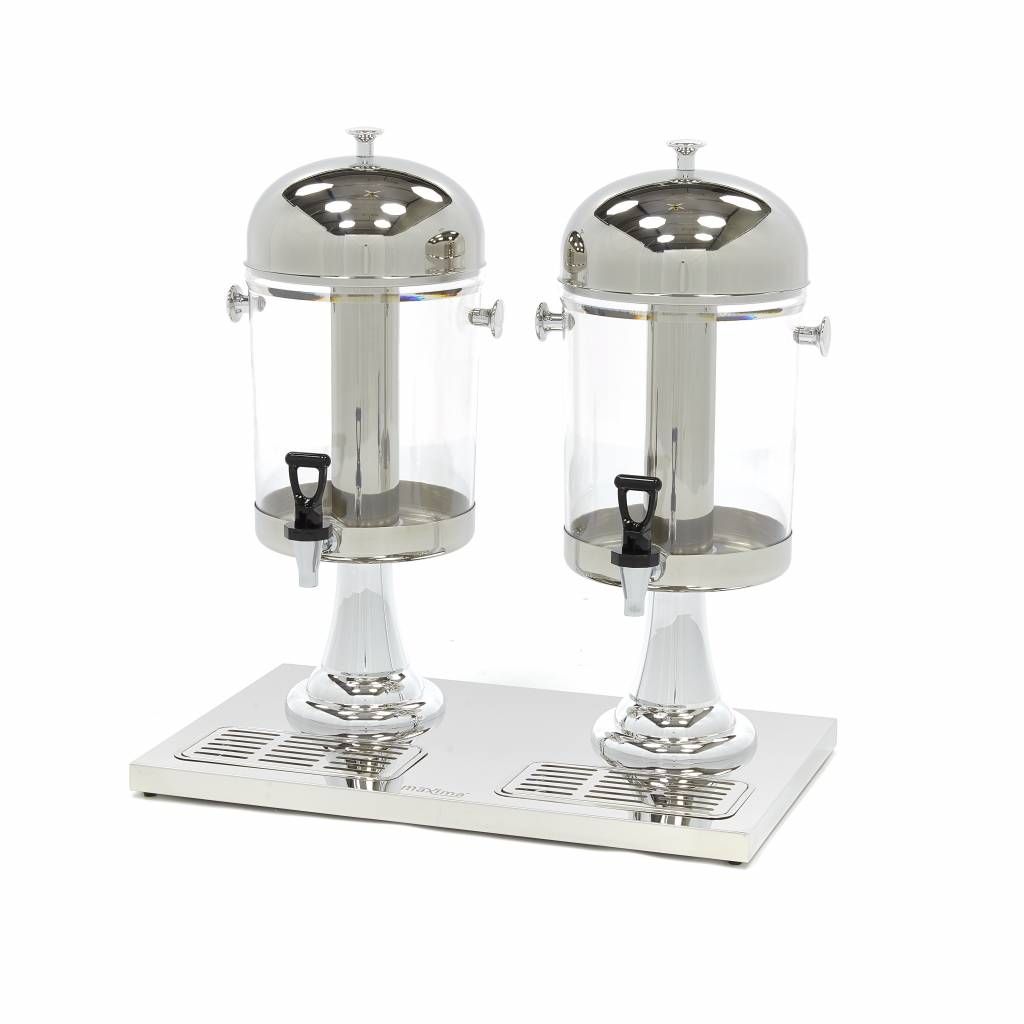 Dispensateur de boissons - 2 x 8 L - tube de refroidissement central - fonctionne sans électricité – Maxima 09300542