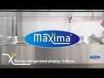 Réfrigérateur de préparation de comptoir - 140 cm - s'adapte à 6 x 1/3 GN – Maxima 09400323