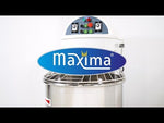 Pétrin à spirale / pétrin à pâte - 100 L - 64 kg de pâte - 2 vitesses - 400V – Maxima 09361100