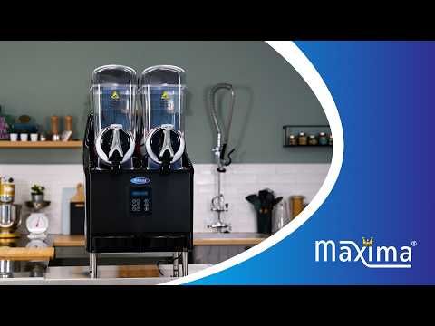 Machine à granité & slush - 1x 12 L - affichage numérique – Maxima 09504004