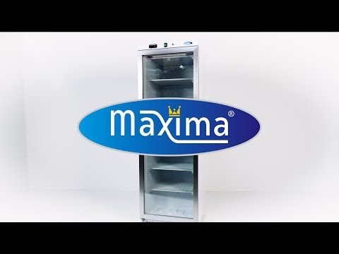 Congélateur - 400 L - acier inoxydable - avec porte en verre – Maxima 09405023