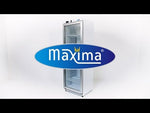 Réfrigérateur - 600 L - acier inoxydable - avec porte en verre – Maxima 09405034