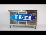 Réfrigérateur de comptoir - 136 cm - 2 portes vitrées – Maxima 09400401