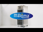 Réfrigérateur - 700 L - 3 étagères réglables (2/1 GN) - acier inoxydable - avec porte en verre – Maxima 09400031