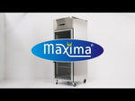 Congélateur - 700 L - 3 étagères réglables (2/1 GN) - acier inoxydable - avec porte en verre – Maxima 09400036