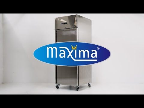 Réfrigérateur à poisson - 600 L - 7 conteneurs (60 x 40 cm) - sur roulettes - acier inoxydable – Maxima 09400002