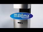 Lave-vaisselle à capot - 50 x 50 cm - avec pompes de rinçage et de savon - affichage numérique - 400V – Maxima 09211008