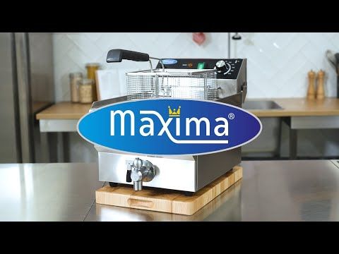 Friteuse - 16 L - 1 panier - avec robinet de vidange – Maxima 09365010