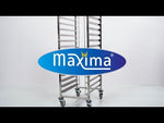 Chariot à plateaux - boulangerie - s'adapte à 16 plateaux (60 x 40c m) - excl plateaux – Maxima 09300548