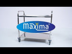 Chariot en acier inoxydable - 2 étagères – Maxima 09300545