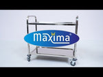 Chariot en acier inoxydable - 3 étagères – Maxima 09300546