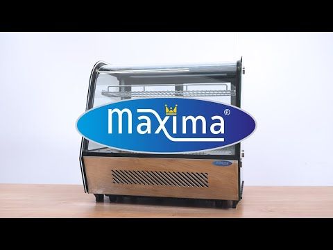 Vitrine à gâteaux - 160 L - 88 cm - portes coulissantes arrière – Maxima 09400850
