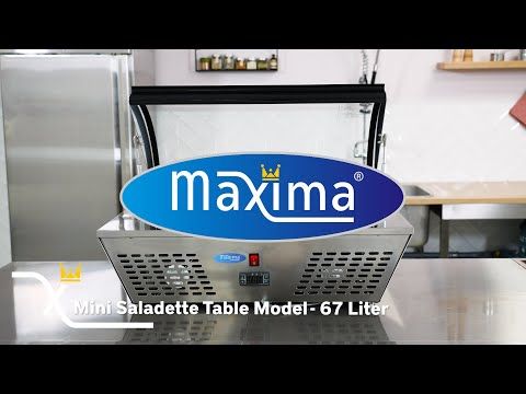Saladette - 67 L - incl 8 x 1/6 GN - modèle de table – Maxima 09400870